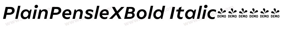 PlainPensleXBold Italic字体转换